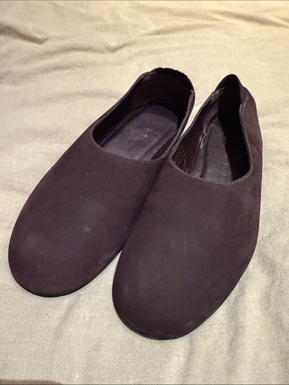 J. Jill Women's Slip-On Suede Flats in Dark Brown